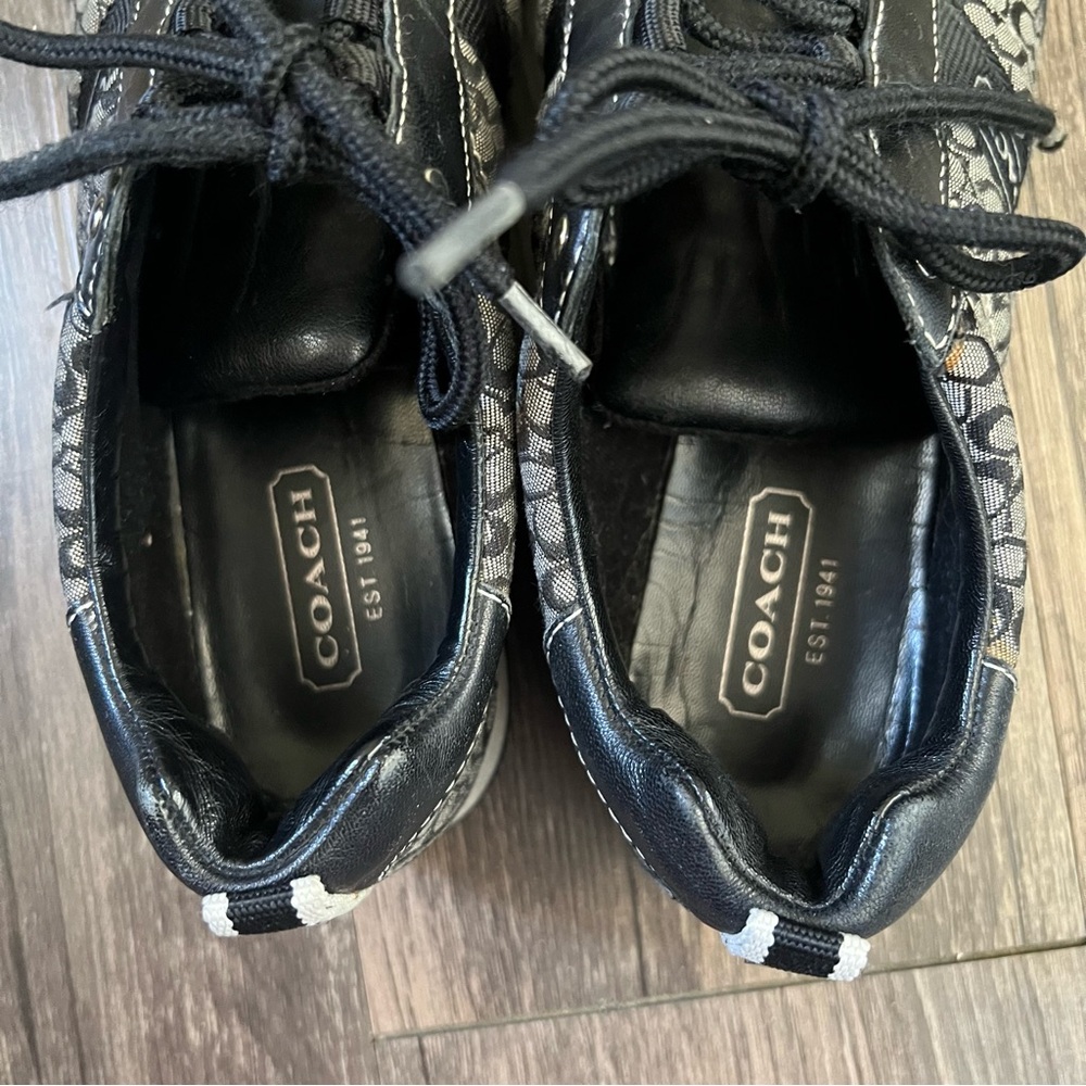 Coach Black and Gray Women's Sneakers - Picture 6 of 10